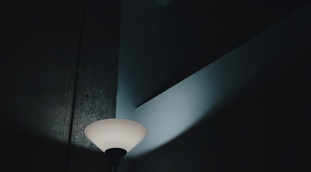 Photo modern table lamp
