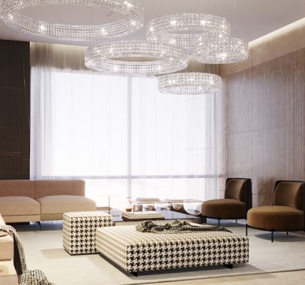 Photo luxury crystal chandelier
