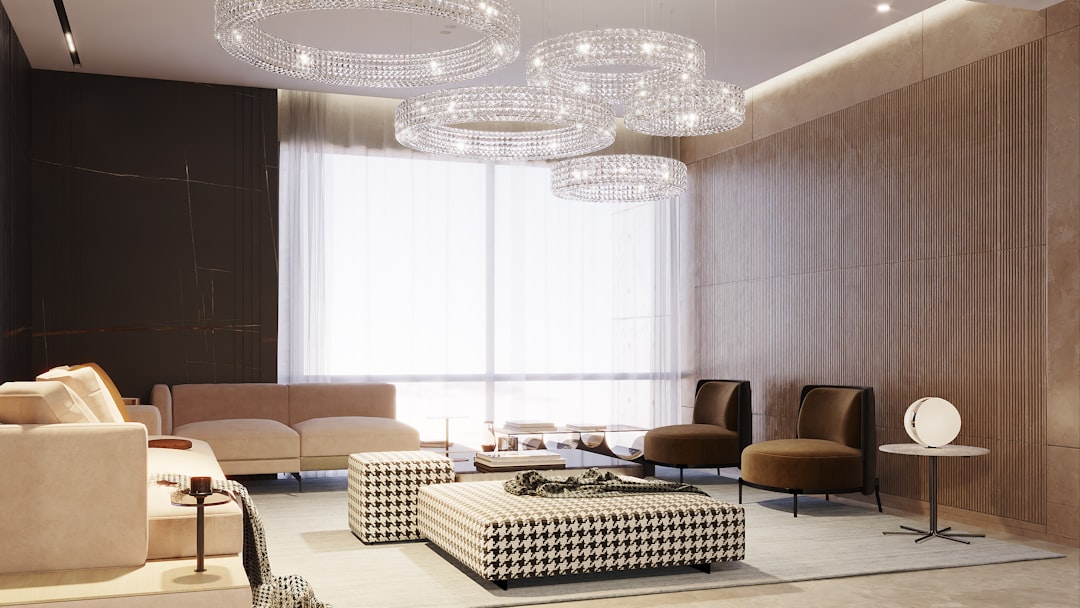 Photo luxury crystal chandelier