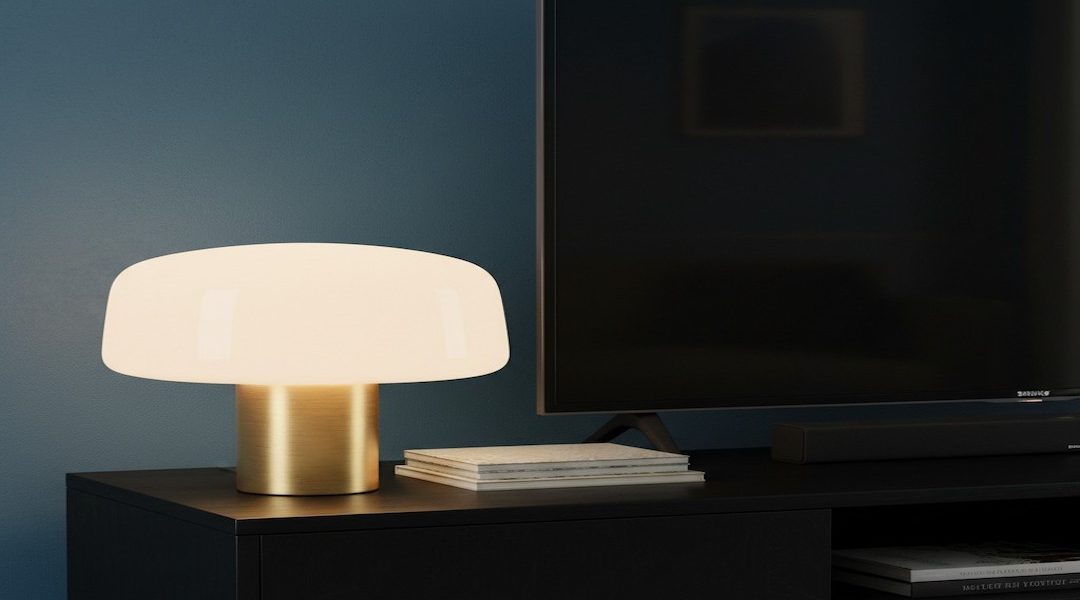 Photo mushroom table lamp