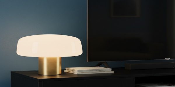 Photo mushroom table lamp