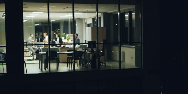 Photo slim opal glass cabinet workspace lighting