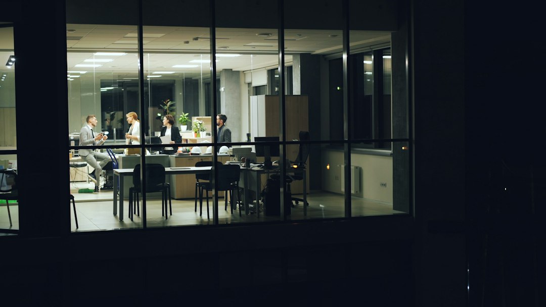 Photo slim opal glass cabinet workspace lighting